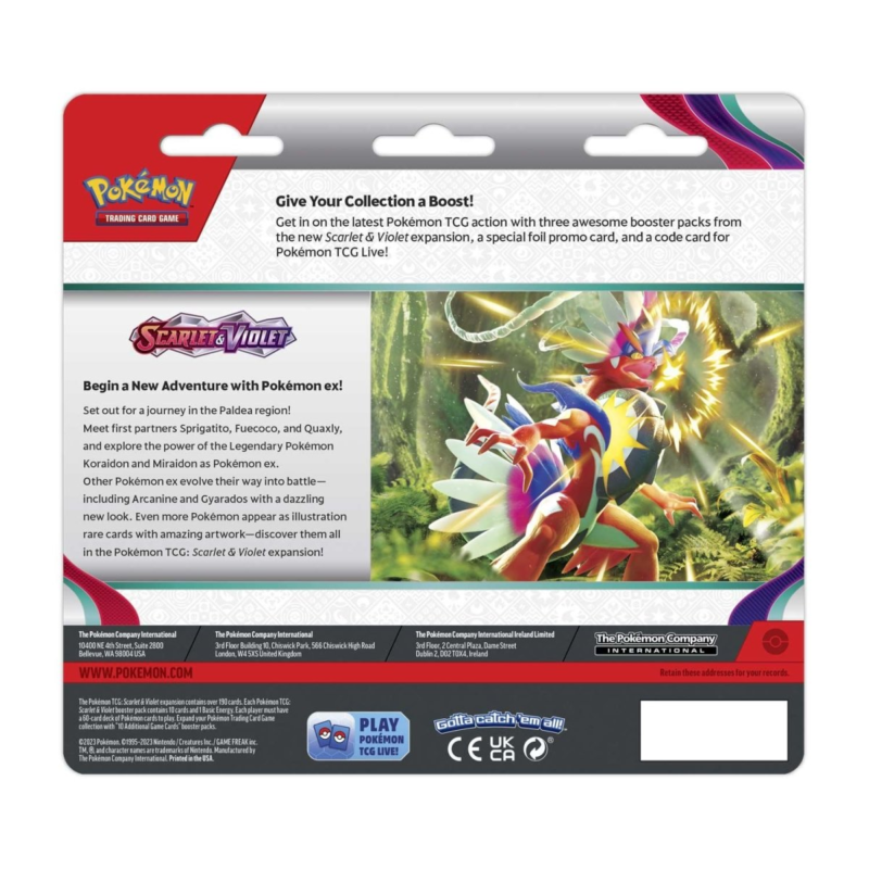 Scarlet & Violet 3 Booster Packs & Dondozo Promo Card - 图片 3