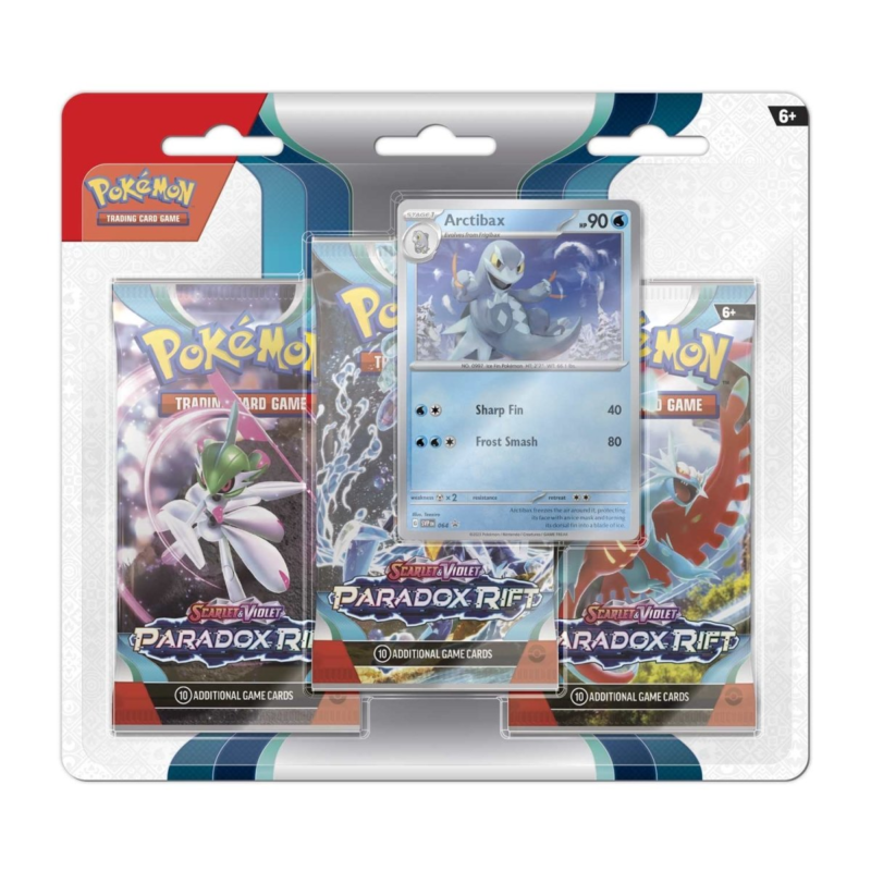 Scarlet & Violet-Paradox Rift 3 Booster Packs & Arctibax Promo Card